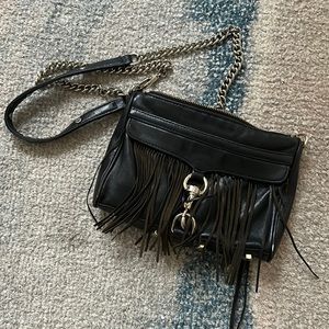 Rebecca Minkoff black leather crossbody bag
